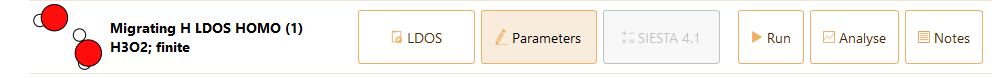 Workflow ldos parameters