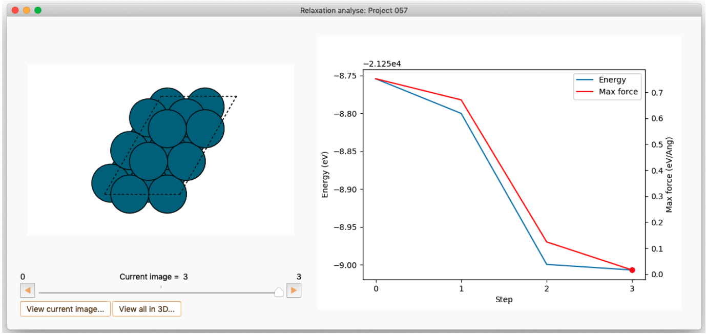 Workflow geom analyse energy step